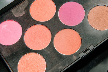 Make-up colorful eyeshadow palettes