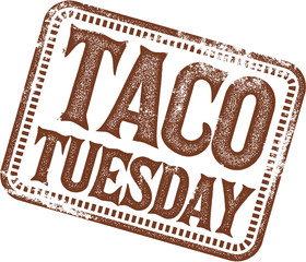 Taco Tuesday Menu Design Stamp