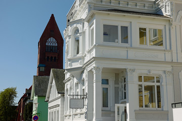 Cuxhaven Jugendstilfassade Kirchturm