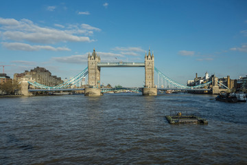 Fototapeta na wymiar On the riverside in London.