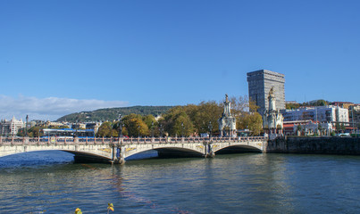 Obraz premium San-Sebastian beautiful city in Pais Vasco, Spain