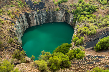 The Big Hole in Kimberley, a historical landmark and result of the mining industry