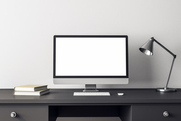 Creative designer desktop with computer