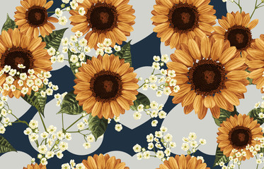 Vintage Beautiful and trendy Seamless Pattern design in super high resolution. Pattern Decoration Texture. Vintage Style Design for Fabric Print, Wallpaper Background.