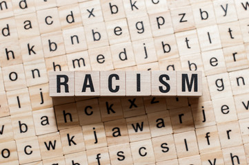 Racism word concept