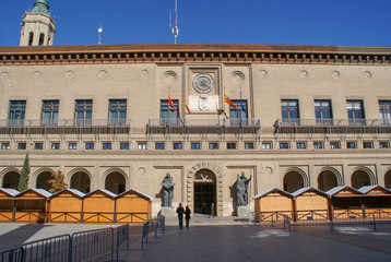 Naklejka premium Zaragoza beautiful city in Aragon, Spain