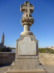 Obraz premium Zaragoza beautiful city in Aragon, Spain