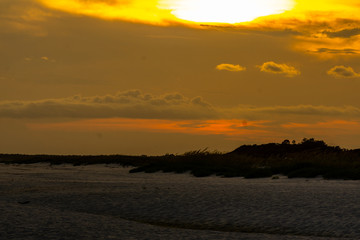 Sunset on the beach