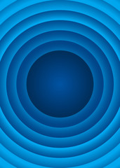 blue circles background. Isolated Vector Illustration - obrazy, fototapety, plakaty