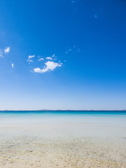 Croatian coastline on sunny day