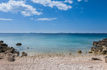 Fototapeta na wymiar Croatian coastline on sunny day