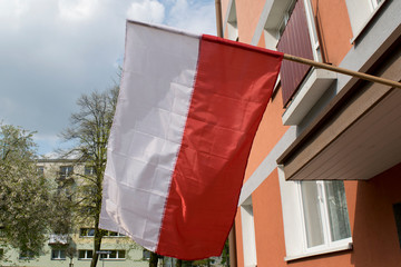 Polski znak narodowy. Polska. Flaga polski.