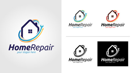 Home Repair Logo Template Set