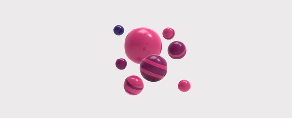 Render de esferas de colores