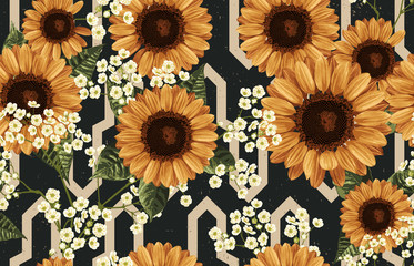 Vintage Beautiful and trendy Seamless Pattern design in super high resolution. Pattern Decoration Texture. Vintage Style Design for Fabric Print, Wallpaper Background.