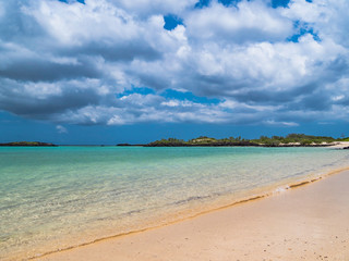 Fototapeta na wymiar Pristine scenery of beaches near San Cristobal island, Galapagos, Ecuador