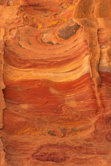 Colorful Patterns in a Sandstone Wall