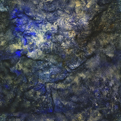 Modern art. Colorful contemporary artwork.  Brushstrokes on abstract background. Brush painting. Hand painted abstract background. Original background for design. Mystical image.