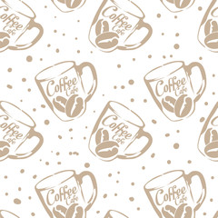 coffee pattern background graphic