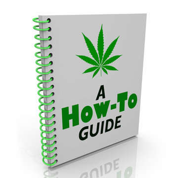 Marijuana Pot Weed Cannabis How to Book Information 3d Illustration