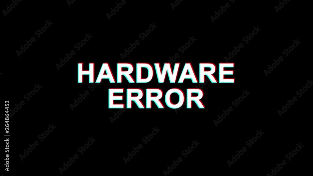 Aufkleber hardware error glitch text abstract vintage twitched 4k loop motion animation . black old retro digi