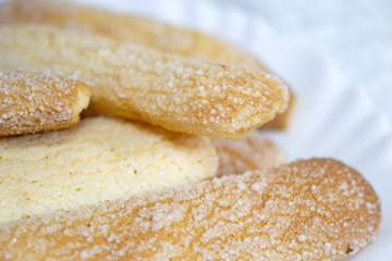 Traditional fresh and delicious champagne biscuits