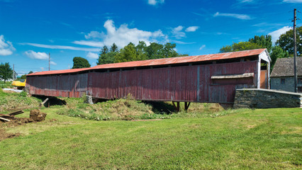 Amish Covered Bridge in Poor Condition