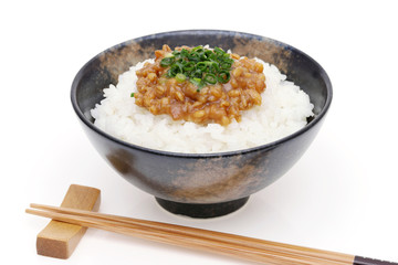 ご飯　もろみ味噌
