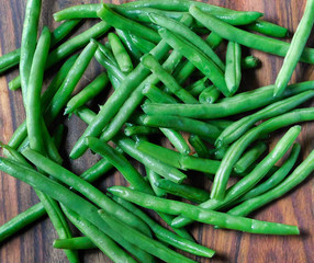 Pile of green beans