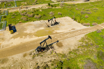 Oil drilling pumps in California