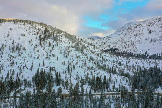 Aerial Photo Eldorado National Forest California