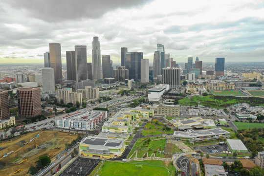 Aerial photo Downtown Los Angeles CA