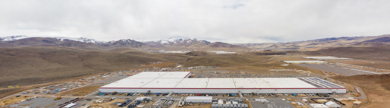 Aerial photo tesla Gigafactory Sparks Nevada