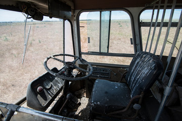 Abandoned buses on a farm in Rockbank