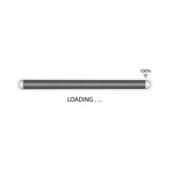 Black and white progress loading bar vector illustration, technology concept