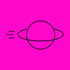 planet icon vector