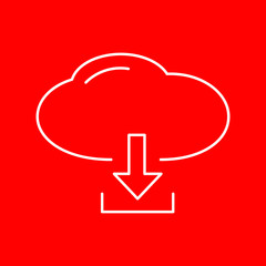 Cloud storage icon