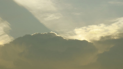 The sky in the evening