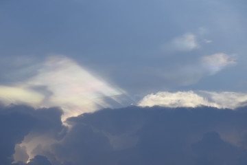 The sky in the evening