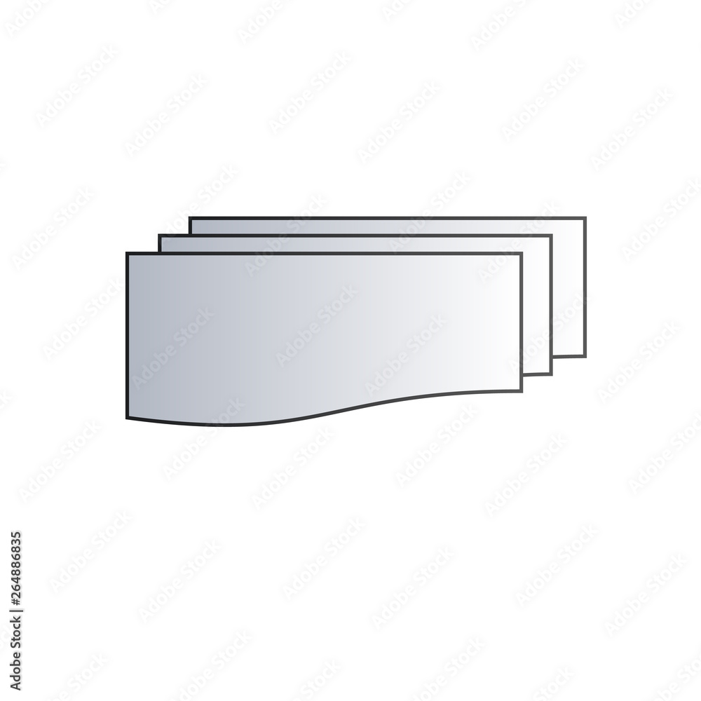 Poster option three layers stack for scheme . simple element illustration. layers concept symbol design. ca