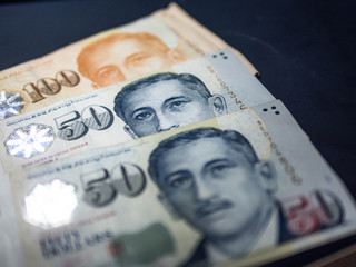 banknote singapore dollar