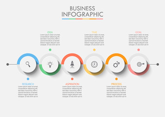 Business data visualization. timeline infographic icons designed for abstract background template milestone element modern diagram process technology digital marketing data presentation chart Vector