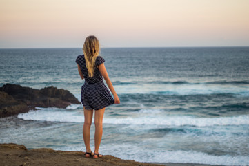 young woman on the beach