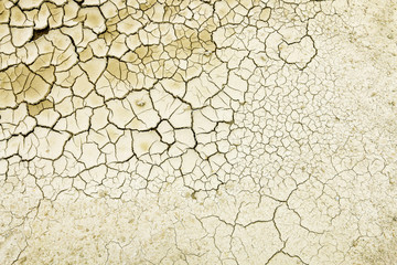 Drought background. Dried soil.
