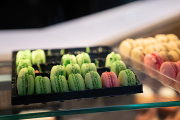 Tray of Macaroons Being Sold at Bakery in Paris, France - 264894265