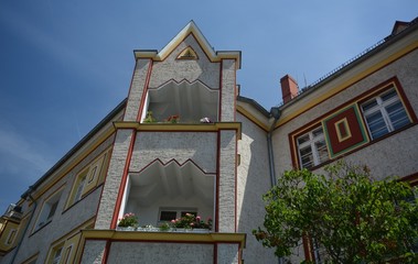 Houses in the expressionist Style, architect Georg Heinrich Richard Ermisch (1885 – 1960) at...