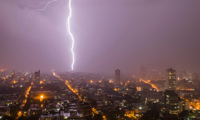 Lightning storm Havana Cuba