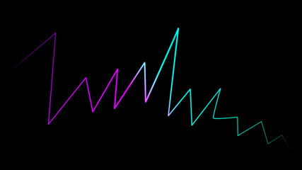 Colorful speaking sound wave lines. Design texture element. © Victor