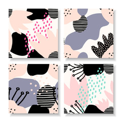 Contemporary Collage Square Design Templates