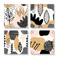 Contemporary Collage Square Design Templates